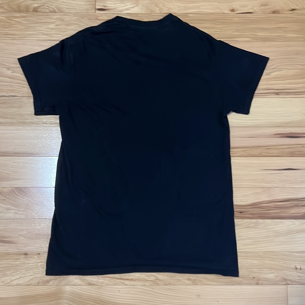 Black and Blue Wolf Night Nature Graphic T-shirt - Picture 3 of 3